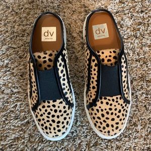 Cheetah print slip on sneakers